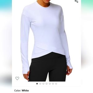 Amazon Women's Long Sleeve Tee - White